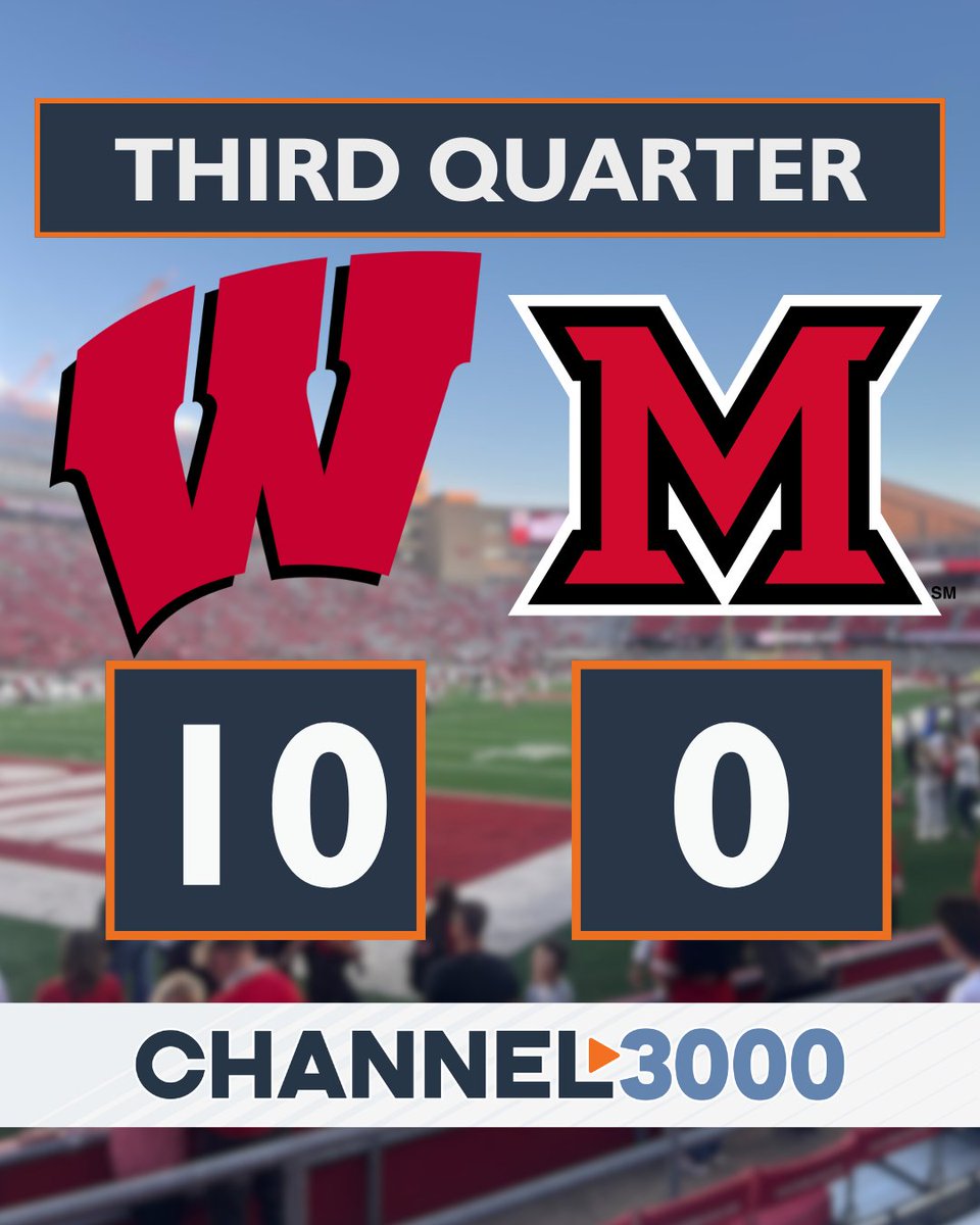 TOUCHDOWN BADGERS! The first touchdown of the season comes late in the third quarter!