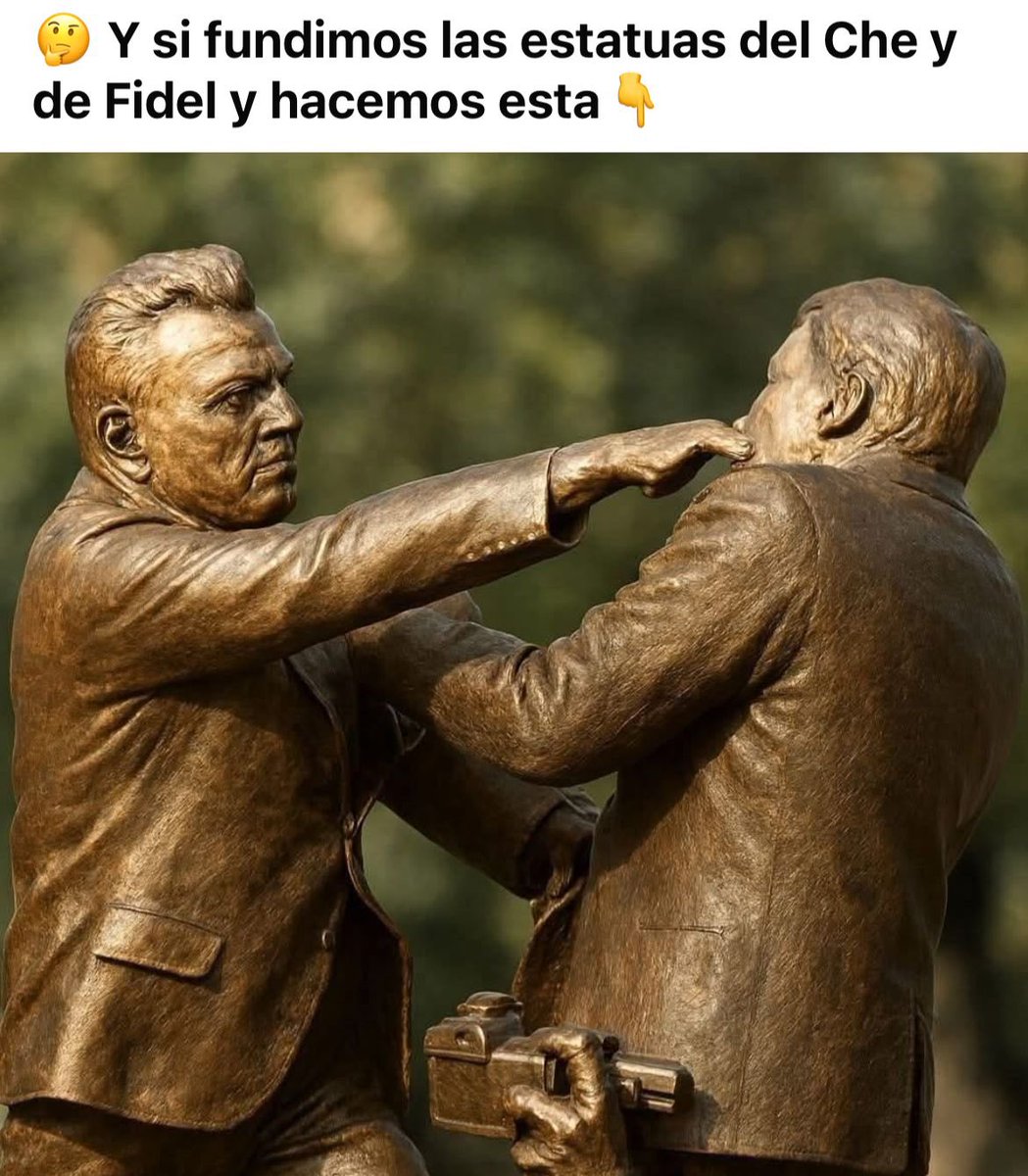 mario_dico50's tweet image. 🔴 Como ven , cambiemos las estatuas del Che y Fidel ; por esta ! Quien se apunta ?