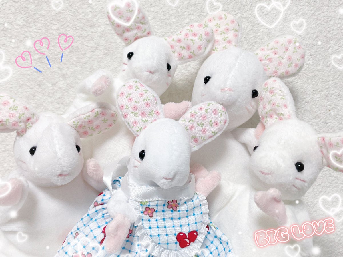 夢のねずみダンスパーティー❣️❣️
🐭🍓真っ白綺麗すぎて
姉たちは早くお風呂に入りたいそうです😅
 #てんてこマート   #おにんぎょう村