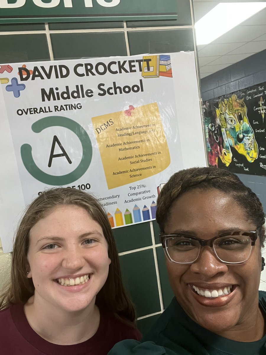 Many thanks to the Crockett community for a beautiful Fall Open House. DCMS parents SHOWED UP🙌🏾😎❤️. The cherry on top of a truly wonderful night…a warm hug and pic with one of our AMAZING students☺️. Mavs I am beyond proud of you all! <a href="/DCMSMavericks/">Crockett Middle School</a>