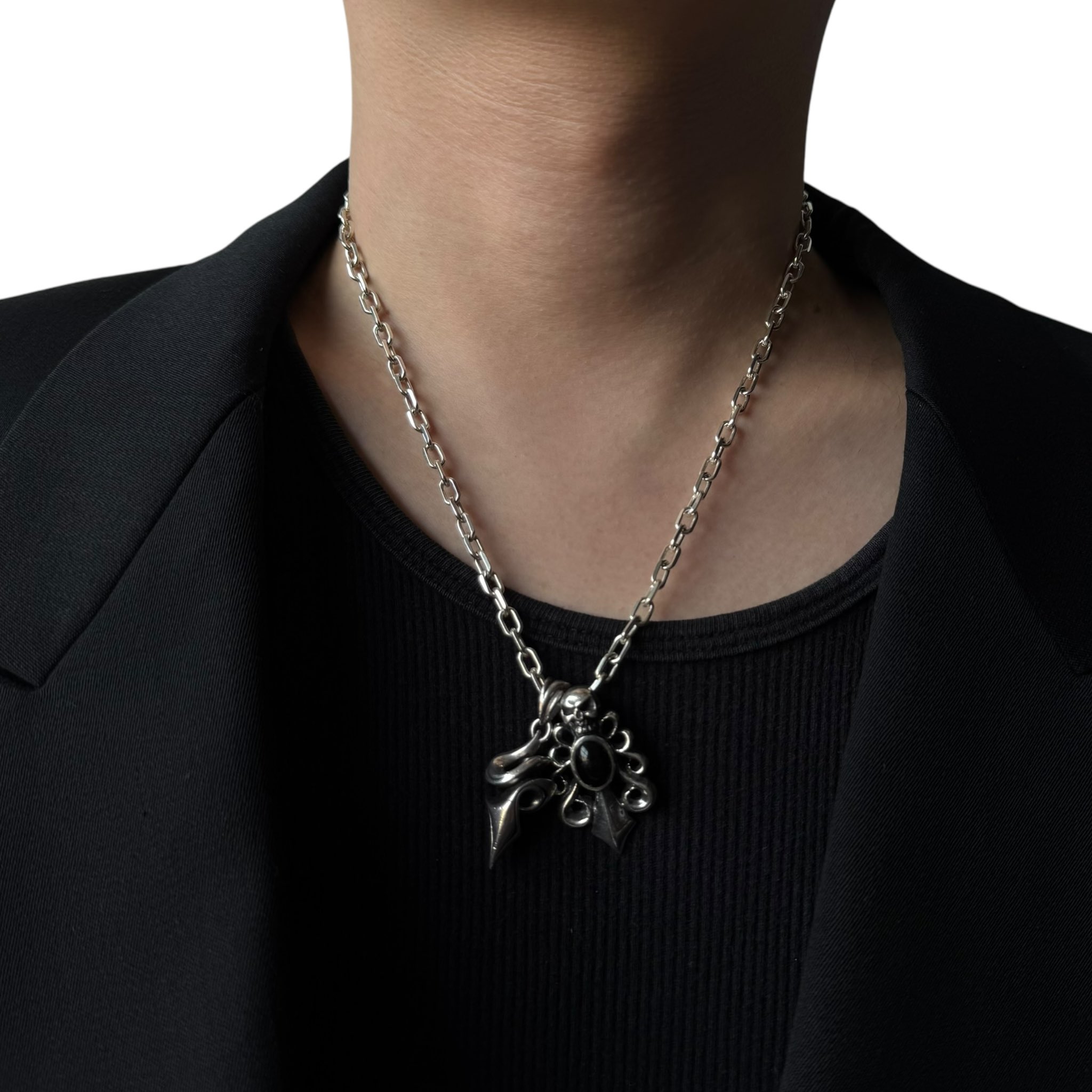 ◆◇203jewelry◇◆ Necklace & TOP　　ネックレスセット TEXTURE CLIP CHAIN 3WAY NECKLACE(2JN1096)K10 ネックレス