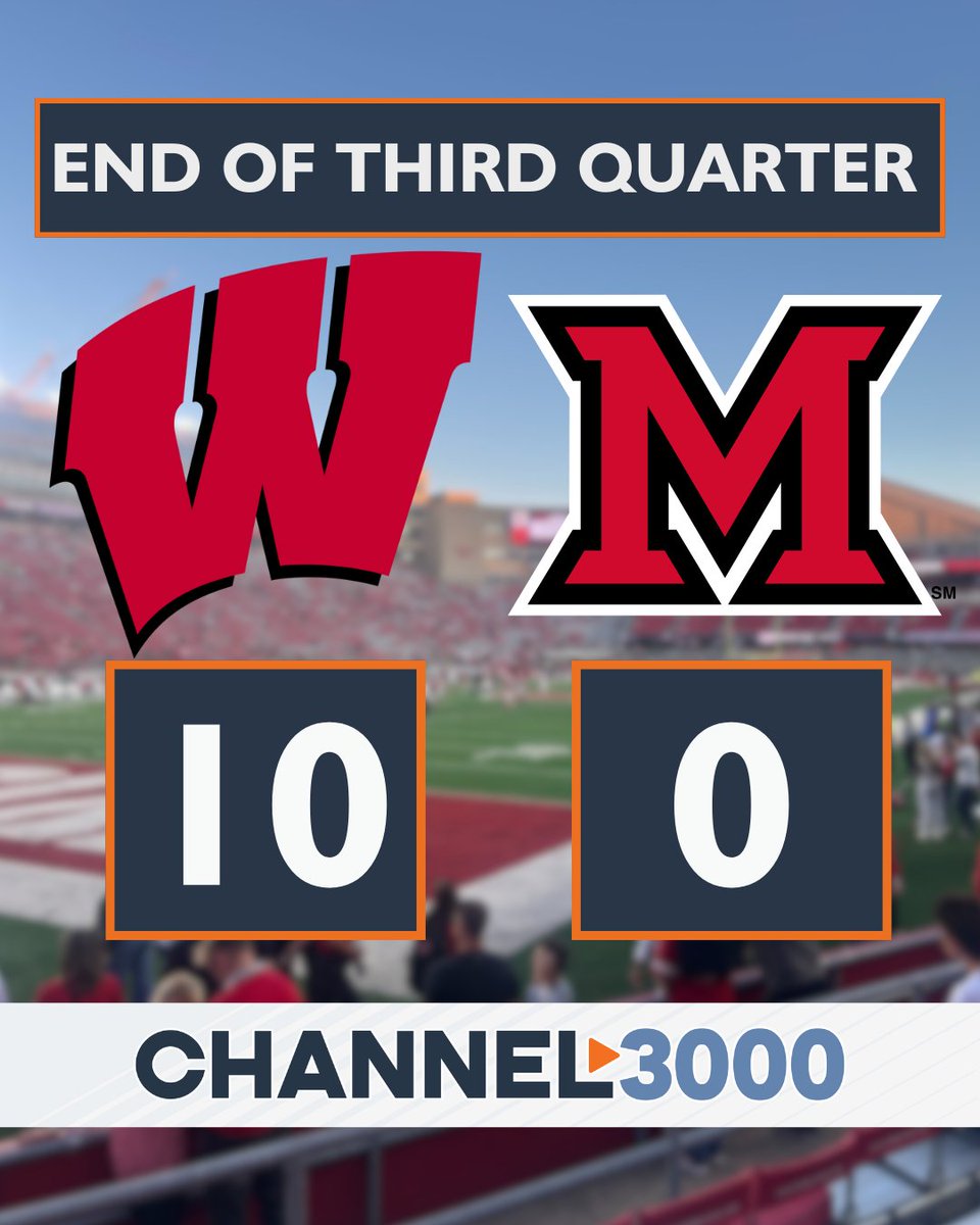 JUMP AROUND! Badgers have the lead heading into the fourth quarter.