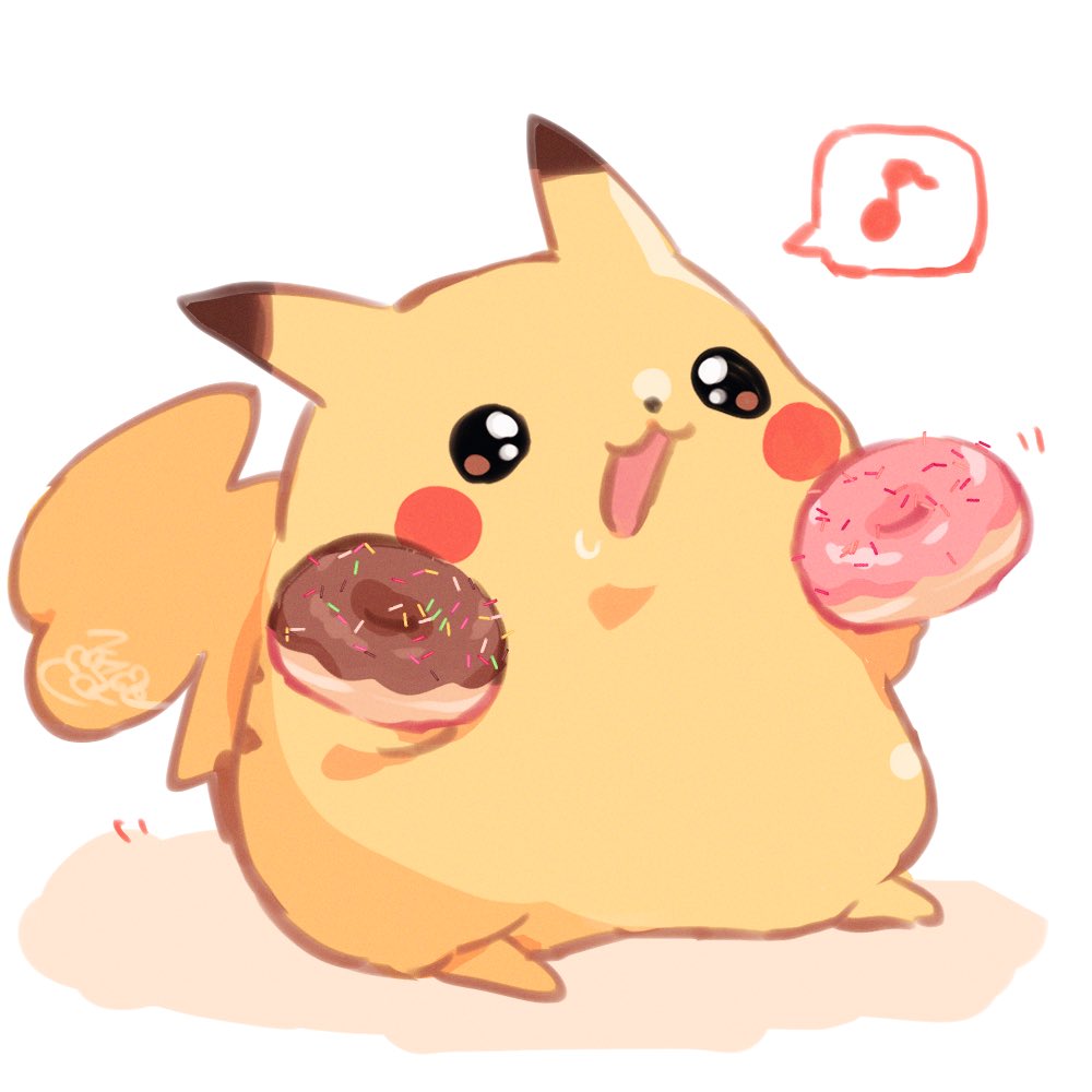 ピカチュウ(♀)おやつのじかん❣️🍩