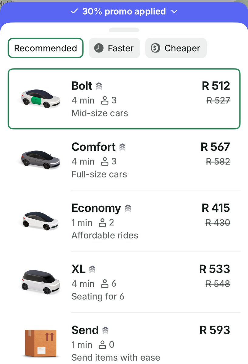 Of course Uber/Bolt will hike their prices to ridiculous amounts because what do you mean the trip is almost triple the amount ?? #taxistrike #SANTACO