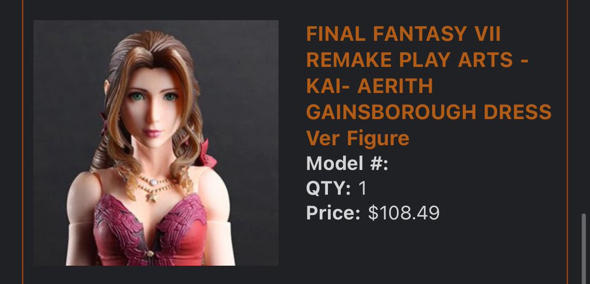 aerith red dress is coming home 🙏🏼
