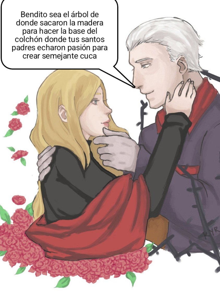 mariomojc's tweet photo. Sparda siendo un general demonio imparable que quería conquistar el mundo humano para Mundus / Sparda apenas vio el culazo de Eva https://t.co/GGyORUMdM0