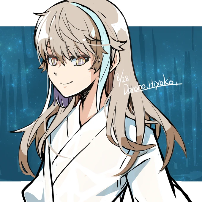 お勉強用の一枚。 右描いててなんか違うなと思って直したのが左。胴のアイラインが俯瞰になってないので、右の構成だとカメラ位置が定まらず歪んでる扱い、と思ったのだが、単にパーツ配置がクソなだけな気もしてきて解んなくなってきた。美男美女を描くための基礎知識が足りねぇ。
