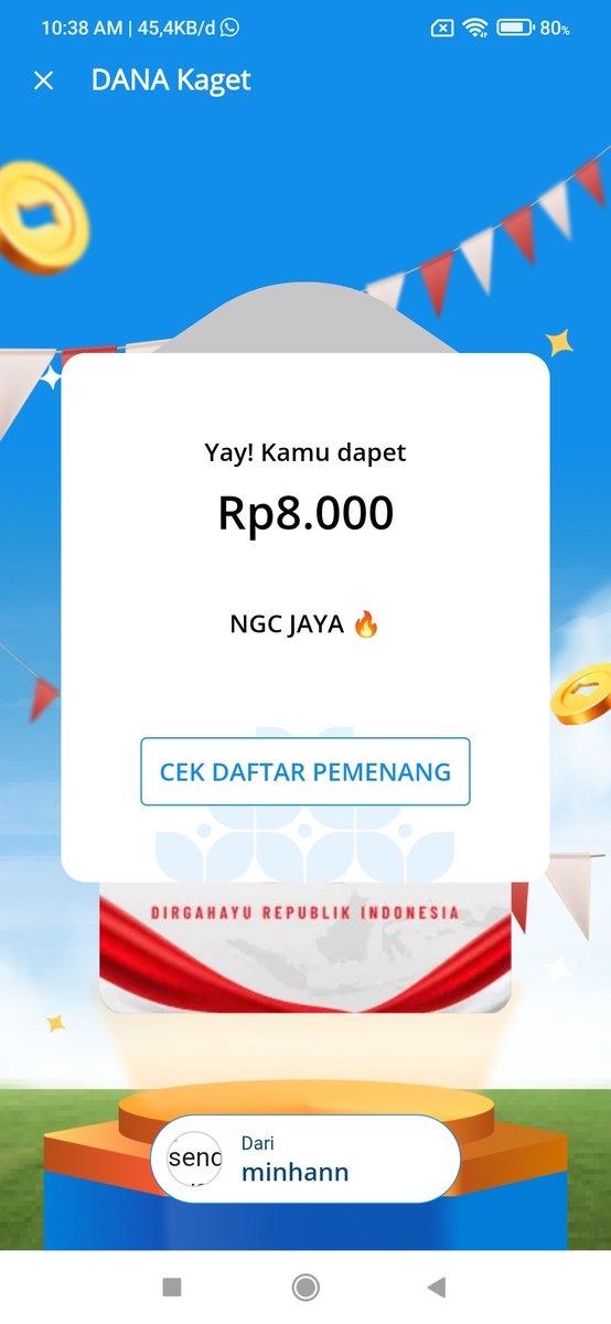 mrcorntalkrebo1's tweet photo. Alhamdulillah Jumat berkah ,Makasih kadmin @pawangdaget dan Kak
@min_pawangdaget
Semoga senantiasa diberikan kelancaran rezekinya berkah selalu.
#NGCcommunity
#NGC_member
#NGC_JayaJayaJaya
#LandingTerus_TanpaTanding https://t.co/zoN5UXe1Ef