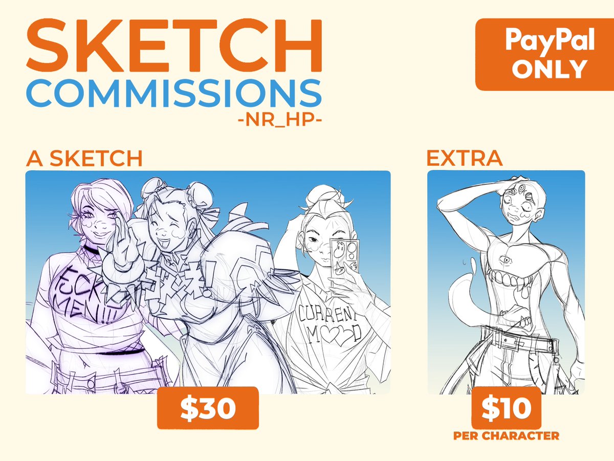 Sketch Commission open! 

Only 10 slots. Get yours!

For more information, send me a message on Ko-fi or on Twitter.

ko-fi.com/c/4149749d7e