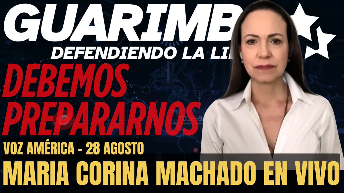 Gaston Levar (@gastonlevar) on Twitter photo Espectacular la entrevista que le hizo el medio VOZ a Maria Corina Machado. Se la ve fuerte, lúcida, firme y decidida... del lado correcto de la historia. Lo reaccionamos en vivo... #GeneraciónIndependencia @chacocma <a href="/hacemosguarimba/">Guarimba Digital - by Bowery</a>
VIDEO:
youtube.com/watch?v=MTdKj_… Espectacular la entrevista que le hizo el medio VOZ a Maria Corina Machado. Se la ve fuerte, lúcida, firme y decidida... del lado correcto de la historia. Lo reaccionamos en vivo... #GeneraciónIndependencia @chacocma <a href="/hacemosguarimba/">Guarimba Digital - by Bowery</a>
VIDEO:
youtube.com/watch?v=MTdKj_…
