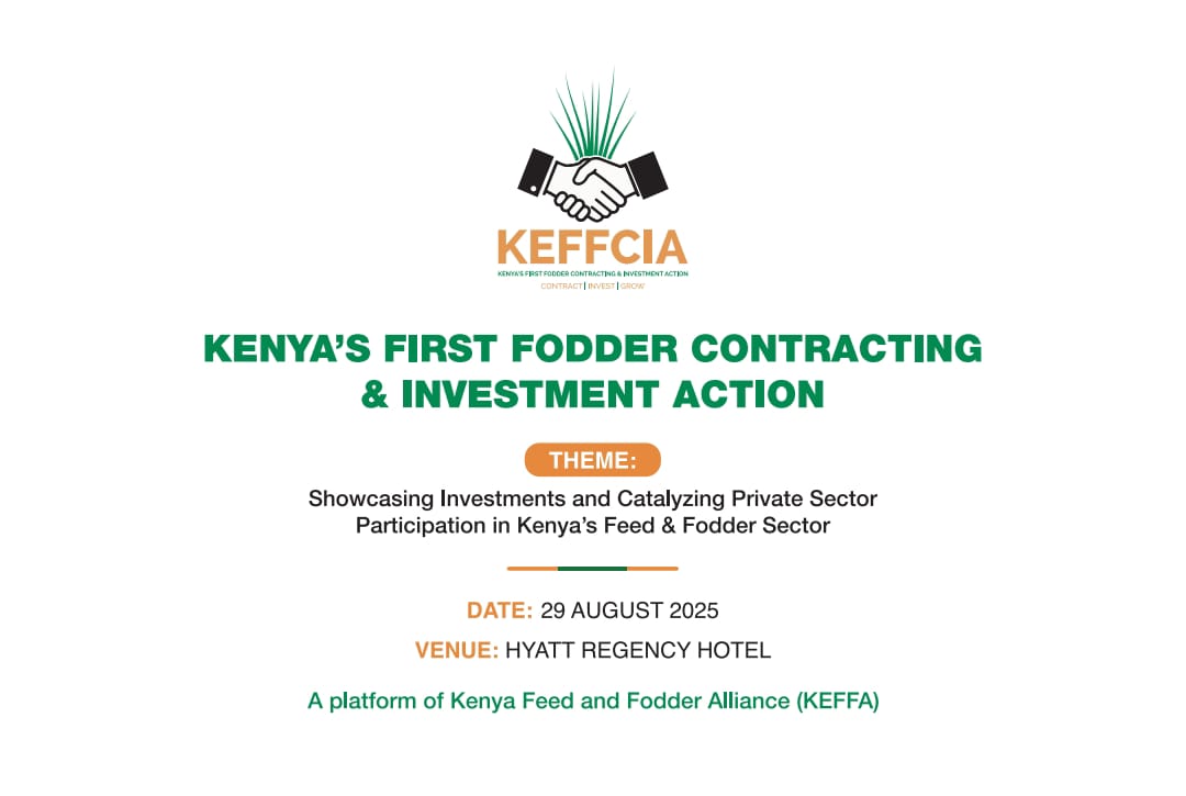 au_ibar's tweet photo. KEFFCIA launches today in Kenya! Producers, cooperatives, and investors join forces to unlock $4.5B fodder sector opportunities, drive formal contracting, and boost feed security and innovation in livestock. #KEFFCIA #FeedSecurity #Kenya https://t.co/RuFjFr785e