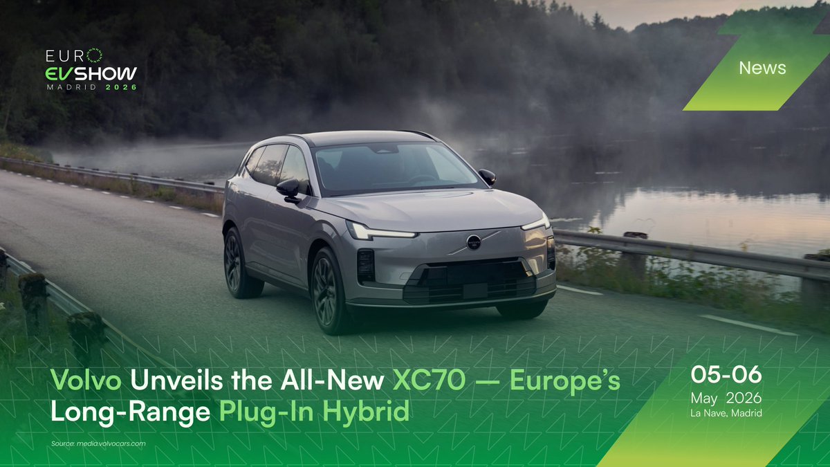 EuroEvShow's tweet photo. Volvo Cars has revealed the all-new XC70 SUV, the company’s first long-range plug-in hybrid and an important step in its global electrification strategy.
Read the full article here: https://t.co/K4Ft5gCIwZ
#EuroEVShow #EuroEVShow2025 #EuropeEV #ElectricVehicle #Volvo https://t.co/PNjZFvG5Ni
