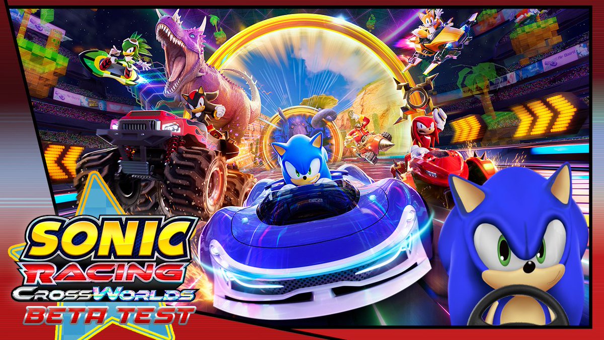 🏁Rev up those engines! 🏎️💨

I’m jumping into the Sonic Racing Crossworlds Open Network Test LIVE! 🌍✨

Let’s test the speed, drift through worlds, and see what this new racer is all about! Drive into the Party!

YT ➣ youtube.com/watch?v=5erTJs…

Twitch ➣ twitch.tv/sonicthevirtua…