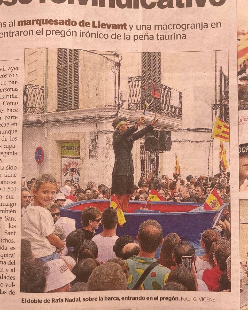 Llama la atención el esfuerzo de la prensa escrita de ocultar las banderas catalanistas en el Cosso de Felanitx Mallorca ¿para normalizarlo? 

Crida s'atenció s'esforç de sa premsa escrita per ocultar ses banderes catalanistes en es Cosso de Felanitx Mallorca ¿per normalisar-ho?