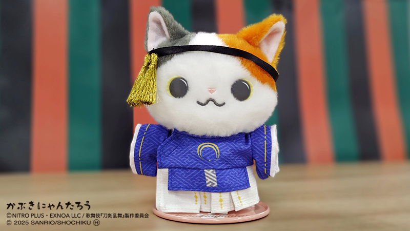 kabukinyantaro's tweet photo. #歌舞伎刀剣乱舞 のコラボ商品、きせかえお洋服の試着をさせてみましたにゃん！
かわいく着せられていますかにゃん？
届いたらみにゃさんがどんな着せ方をしてくれるか楽しみですにゃ♪ https://t.co/sGrVXlw57x