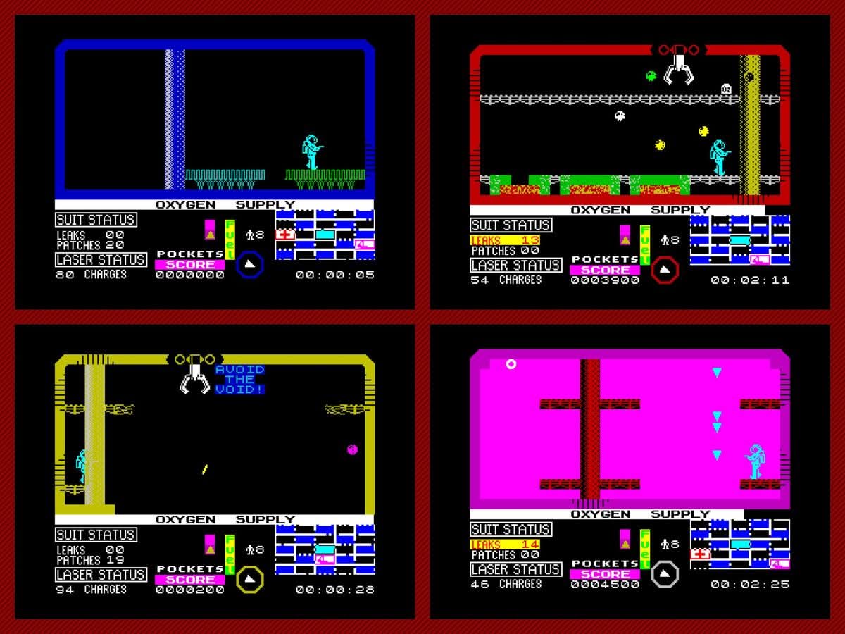 OldSchoolBooks1's tweet image. Today&apos;s #retrogaming on the #ZXSpectrum #StrangeLoop. This is the sort of game I love, but the movement has too much inertia for my liking. Lots to explore and plenty of time before you die, plus the ability to teleport anywhere on the screen to begin your next life.