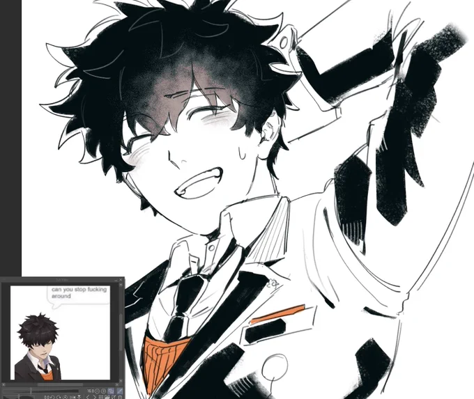 art blocked right now so i doodled ryuki 