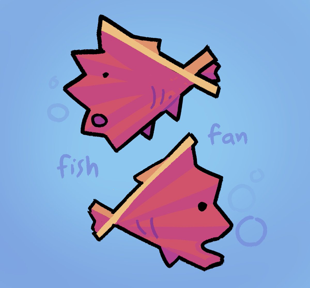 fish fan #inanimateinsanity