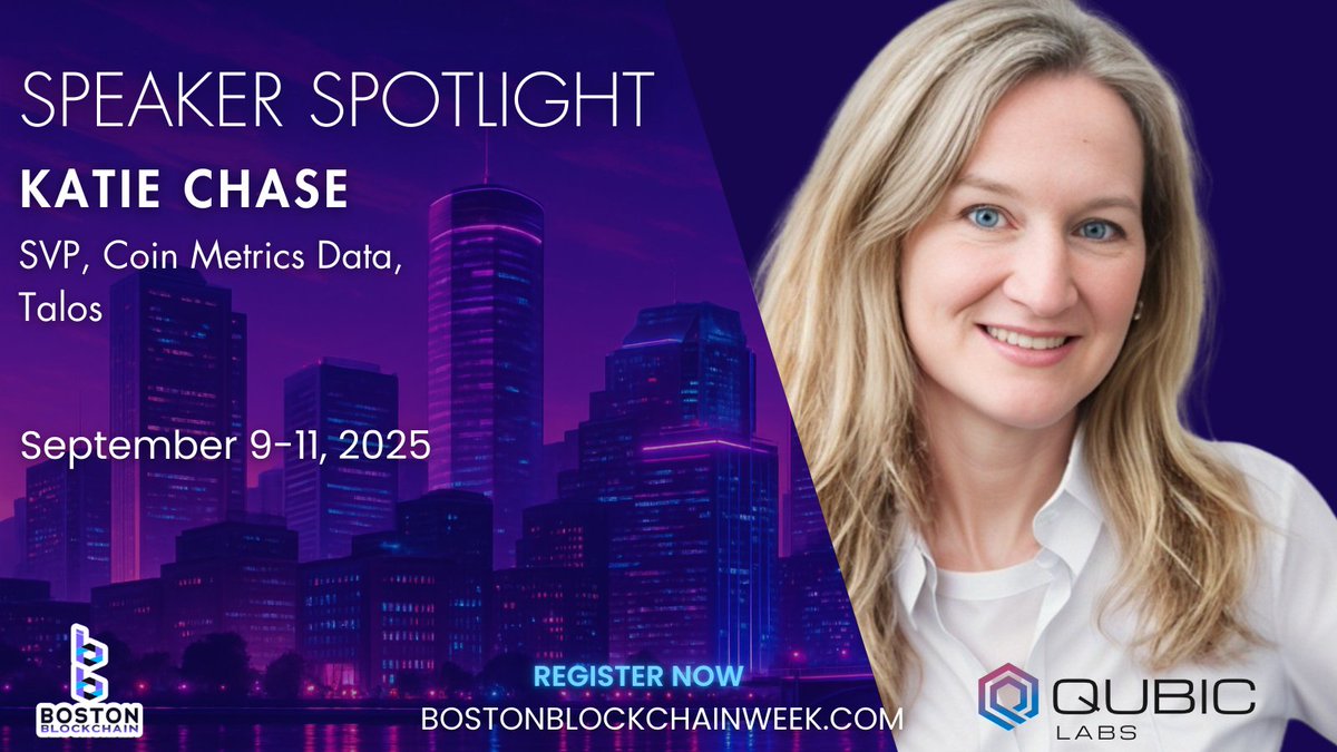 🎤 We’re excited to announce that Katie Chase with Talos will be speaking at Boston Blockchain Week 2025: Where Blockchain Meets AI.

She will be joining a powerhouse lineup of builders, investors, and innovators shaping the future of decentralized tech.

This is an event you