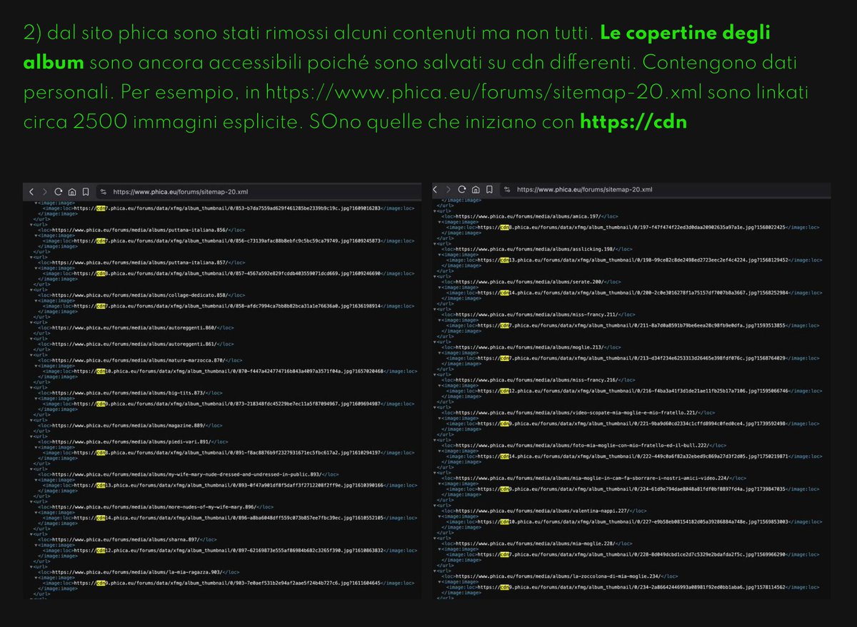 sonoclaudio's tweet image. Avevo detto: &quot;per ora&quot;. Perché quello che diventa di Internet, resta su Internet.
#Phica ha chiuso ed i contenuti pubblicati nel corso degli anni si sono dissolti come neve al sole?
Non esattamente; o meglio: NO.
Via, Christian Bernieri (dai vicoli del CCCP Group 🐾).
🔗…