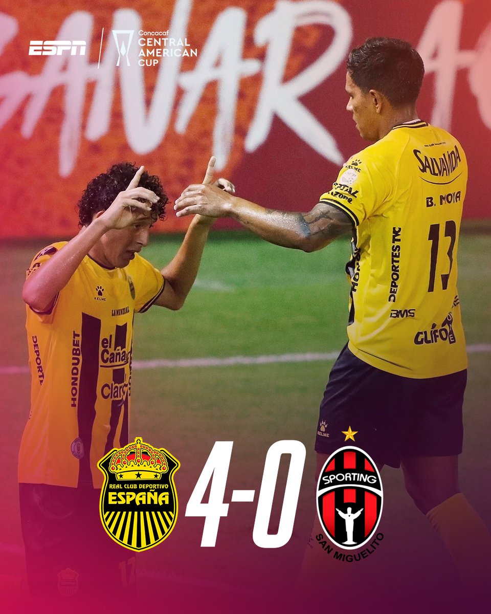 🚂🔥🇭🇳 ¡TRIUNFAZO DE LA MAKINA! REAL ESPAÑA DERROTÓ 4-0 AL SAN MIGUELITO DE PANAMÁ Y CONSIGUIÓ SU CLASIFICACIÓN A LA SIGUIENTE RONDA. 

▶️ Disfruta todos los juegos de la 🏆#CopaCentroamericana en #DisneyPlus