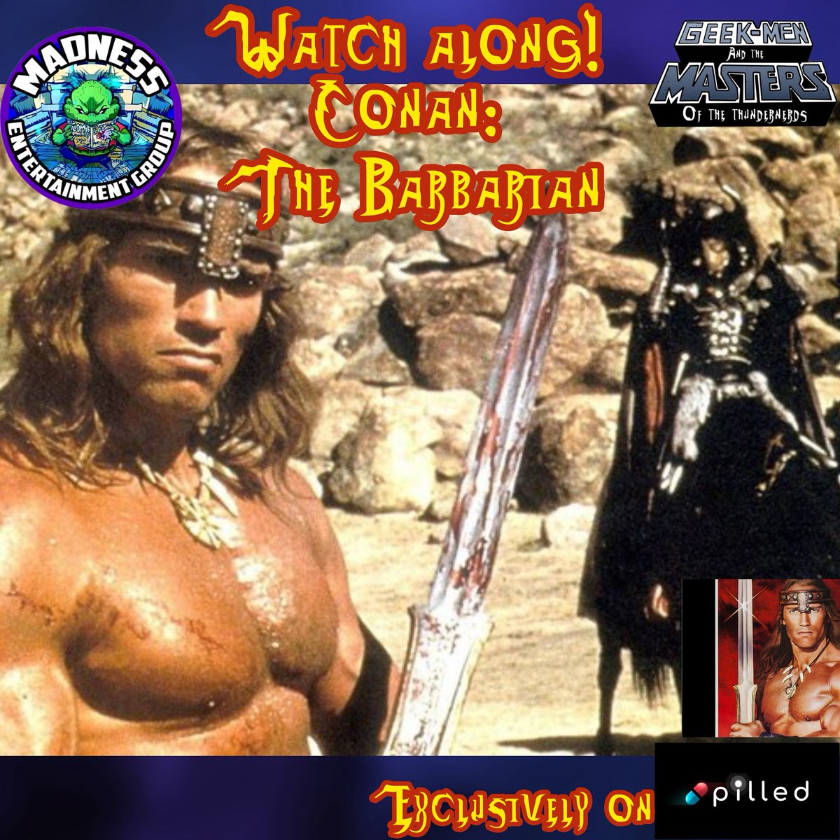 ThunderNerdsPod's tweet image. Did you catch our streams over on Pilled.net? It’s okay—there’s still time! Go watch these movies over on the Madness network page so that way you’re alllll ready for tomorrows episode of ADHD theater! 

#geekmen #thundernerdshoo #adhdtheater