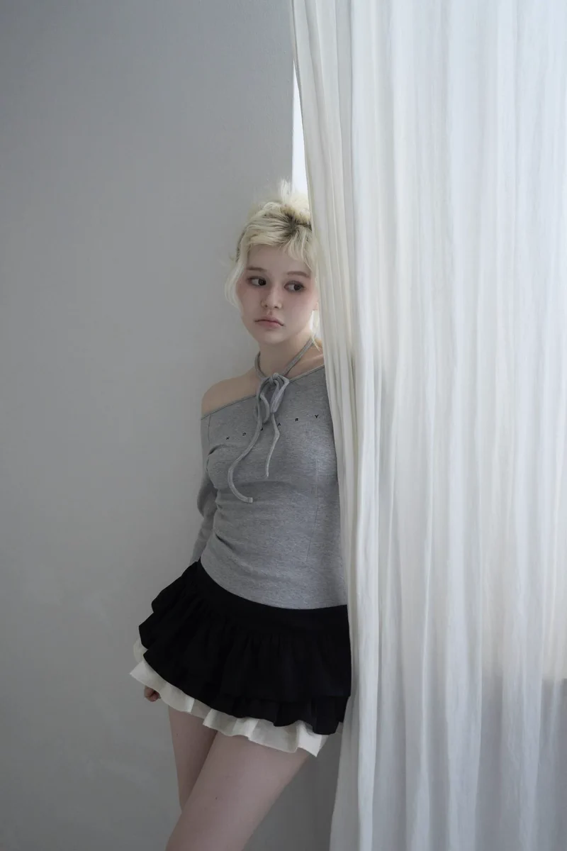 トップス ANDMARY Mary logo choker tops gray andmary on X: 