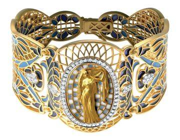 zanasdesigns's tweet photo. Luis Masriera gold and plaque-a-jour enamelled bangle/bracelet, 1915.
It's made from 18k gold with 0.94ct diamonds.
Valued at over $AU50K https://t.co/NGW8Kszgzn