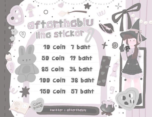 .｡･ﾟﾟ･ৎ❤︎ഒ･ﾟﾟ･｡.🐕‍🦺.｡･ﾟﾟ･ৎ❤︎ഒ･ﾟﾟ･｡.
gift line 𓈒 ✉️ 10c ⋆ 7thb , 50c ⋆ 19thb
85c ⋆ 36thb , 100c ⋆ 38thb , 150c ⋆ 57thb

𓐄 มีบัตรสะสมแต้มให้ทุกออเดอร์ ☝🏽

。。♪ contact > > ♬ ⋆.˚
lin.ee/uJGHFAS 

#สติ๊กเกอร์ไลน์ #สติกเกอร์ไลน์ #ธีมไลน์