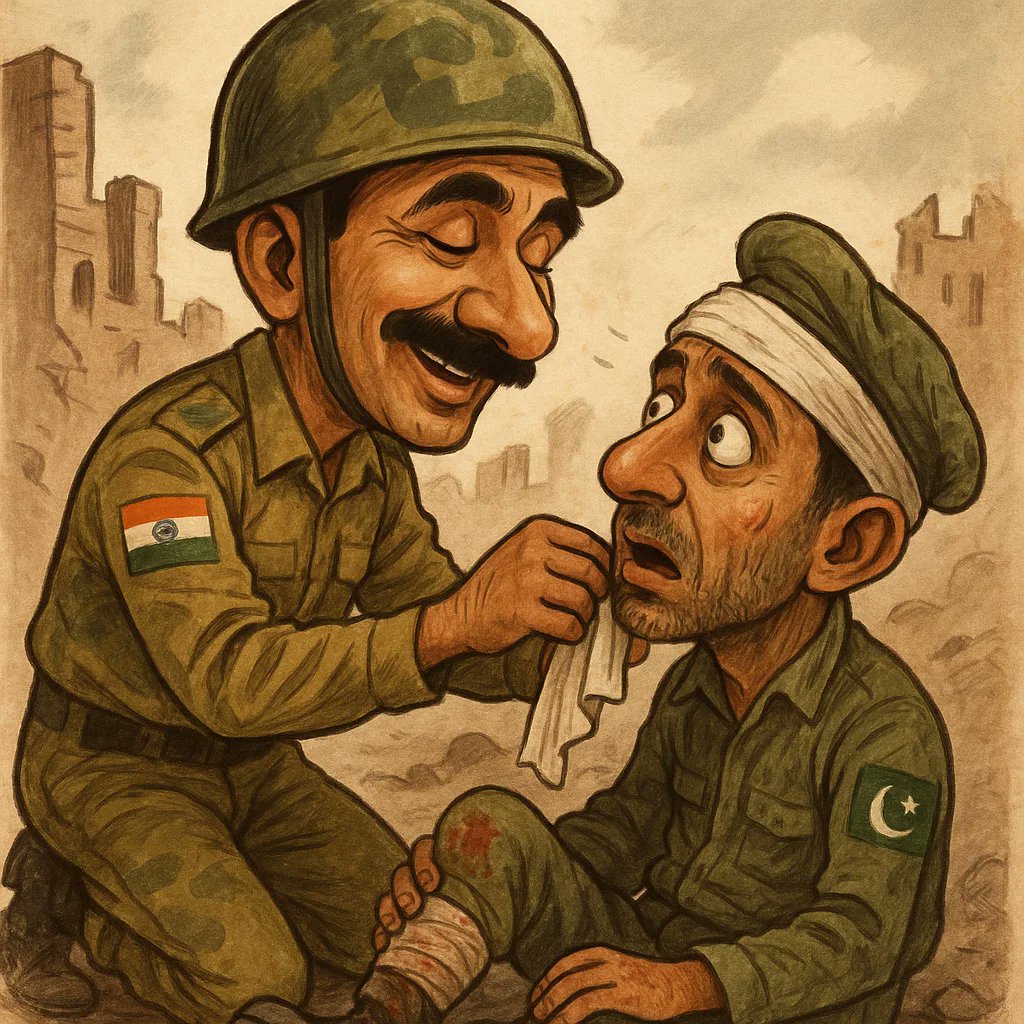 AwaamAwaaaz's tweet photo. India’s 1971 victory was marked not by humiliation of POWs but by the compassionate return of 93,000 soldiers, proving that true strength lies in mercy, dignity, and humanity. #IndiaForPeace
#PakistanPOW https://t.co/aLW3Q0BLf3