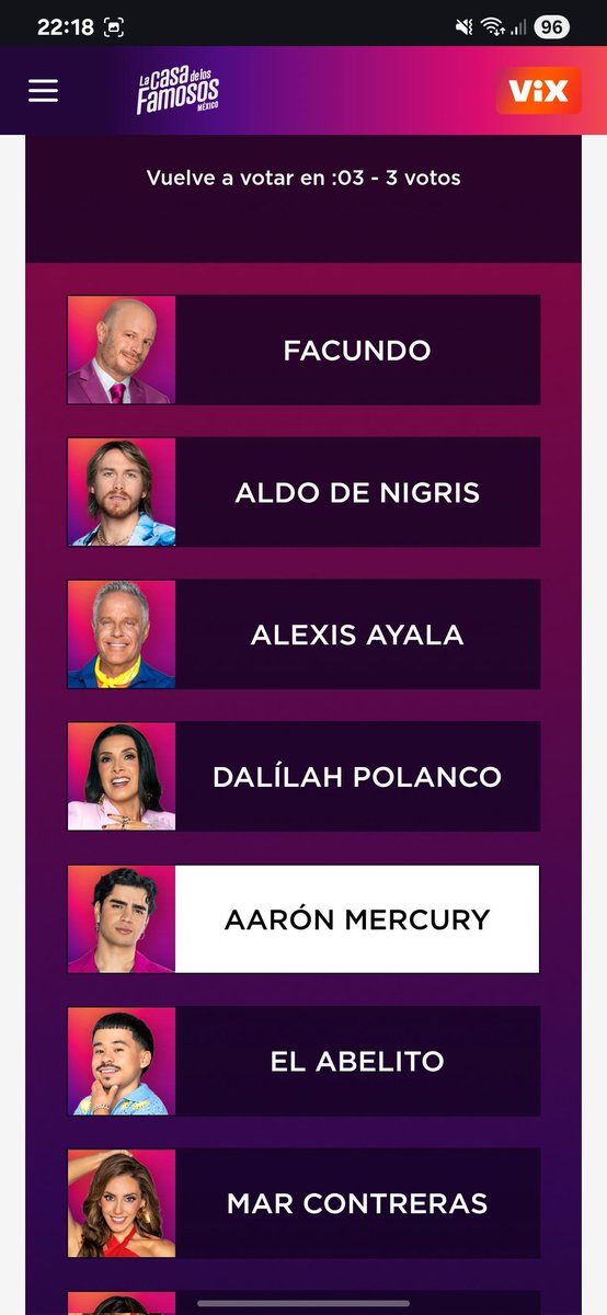 Empezamos votando como ayer 
2 Aarón, 2 Alexis, 2 Aldo, 2 Abelito y 2 Mar 🔥🔥🔥🔥🔥
#LaCasaDeLosFamososMx
#lcdlfmx #lcdlfmx3