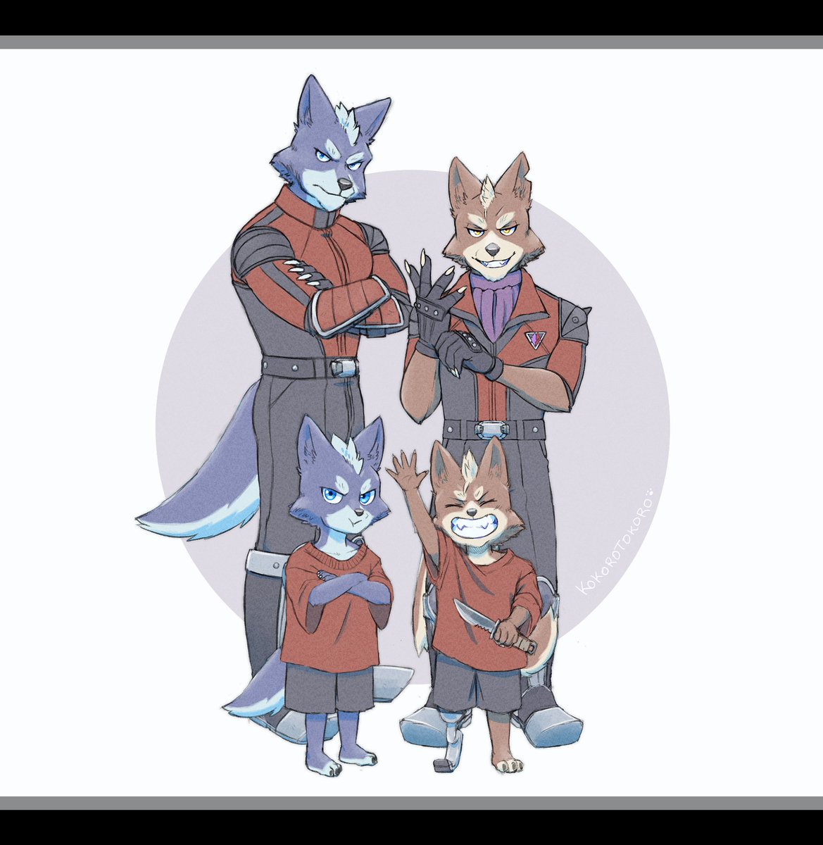 Wolf's menaces~ 🐺👊🐺🗡️
I think he raised them well
#starfox #fanart #sfnexus