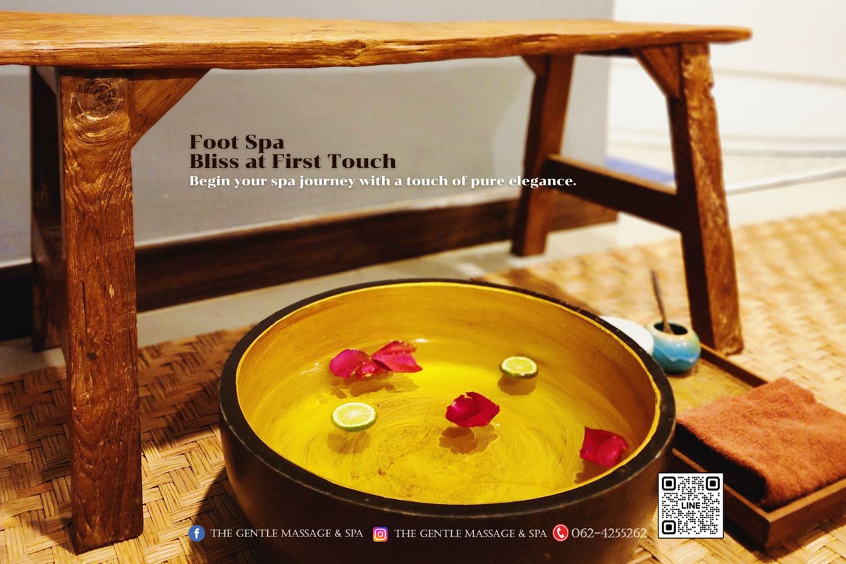 Foot Spa: Bliss at First Touch

Call: 062-4255262
lin.ee/xr4SeAn
thegentlemassageandspa.com
#malespa #menspachiangmai #นวดชายเชียงใหม่ #malemassagetherapist #Malespa #ManMassage #男人按摩 #นวดเชียงใหม่ #massagechiangmai