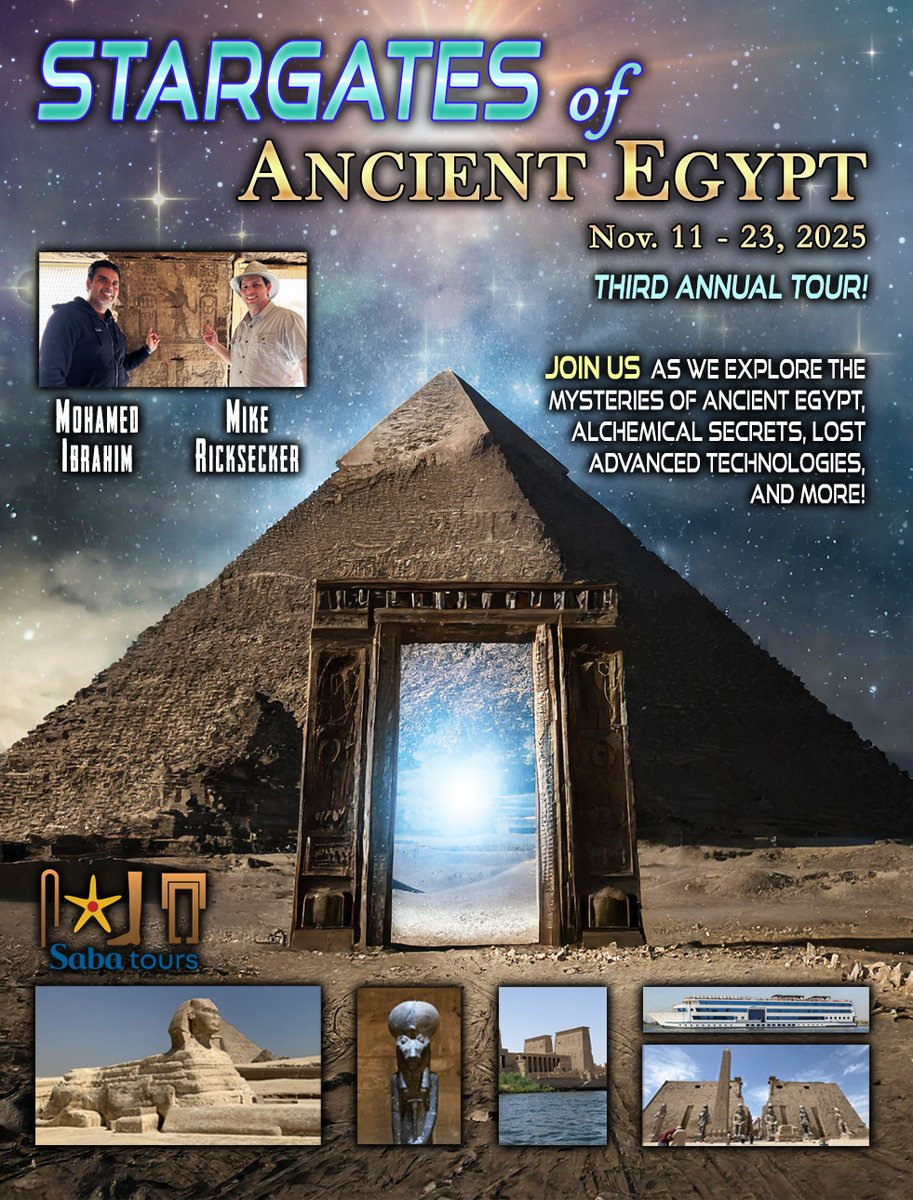 Only a couple of weeks left to register! Don't miss your chance at this one-of-a-kind experience! Stargates of Ancient Egypt - Headed back Nov. 11 - 23, 2025! JOIN US as we return to explore the Stargates of Ancient Egypt!

wetravel.com/trips/stargate…