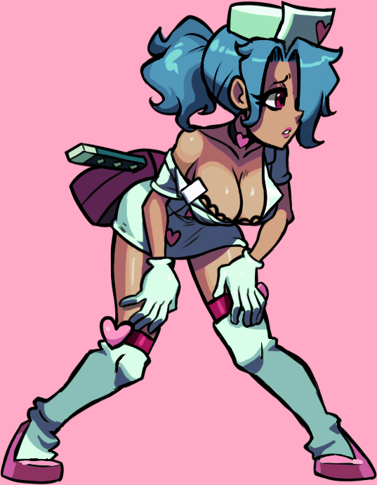 i bimbofied valentine from skullgirls, sorry