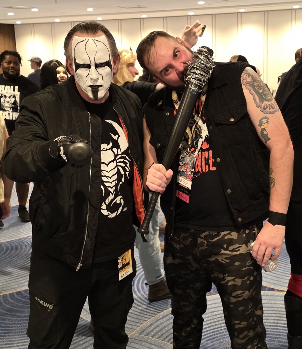 Joe (@doppelstinger) on Twitter photo In my <a href="/Sting/">Sting</a> gear with some other <a href="/AEW/">All Elite Wrestling</a> guys at <a href="/DragonCon/">💐🌼Dragon Con 🌹🌺</a> #MJFcosplay #WillOspreaycosplay #deanambrosecosplay #stingcosplay In my <a href="/Sting/">Sting</a> gear with some other <a href="/AEW/">All Elite Wrestling</a> guys at <a href="/DragonCon/">💐🌼Dragon Con 🌹🌺</a> #MJFcosplay #WillOspreaycosplay #deanambrosecosplay #stingcosplay