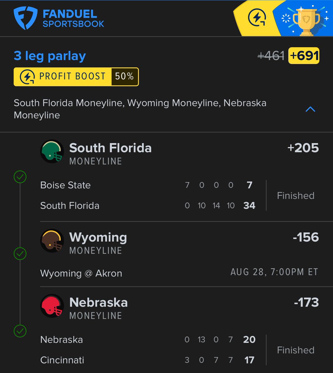 BANG✅✅✅✅✅

TAP IN WITH ME FOR COLLEGE FOOTBALL

$100 to 1 random like/RT❤️

DROP THOSE SLIPS👇👇👇