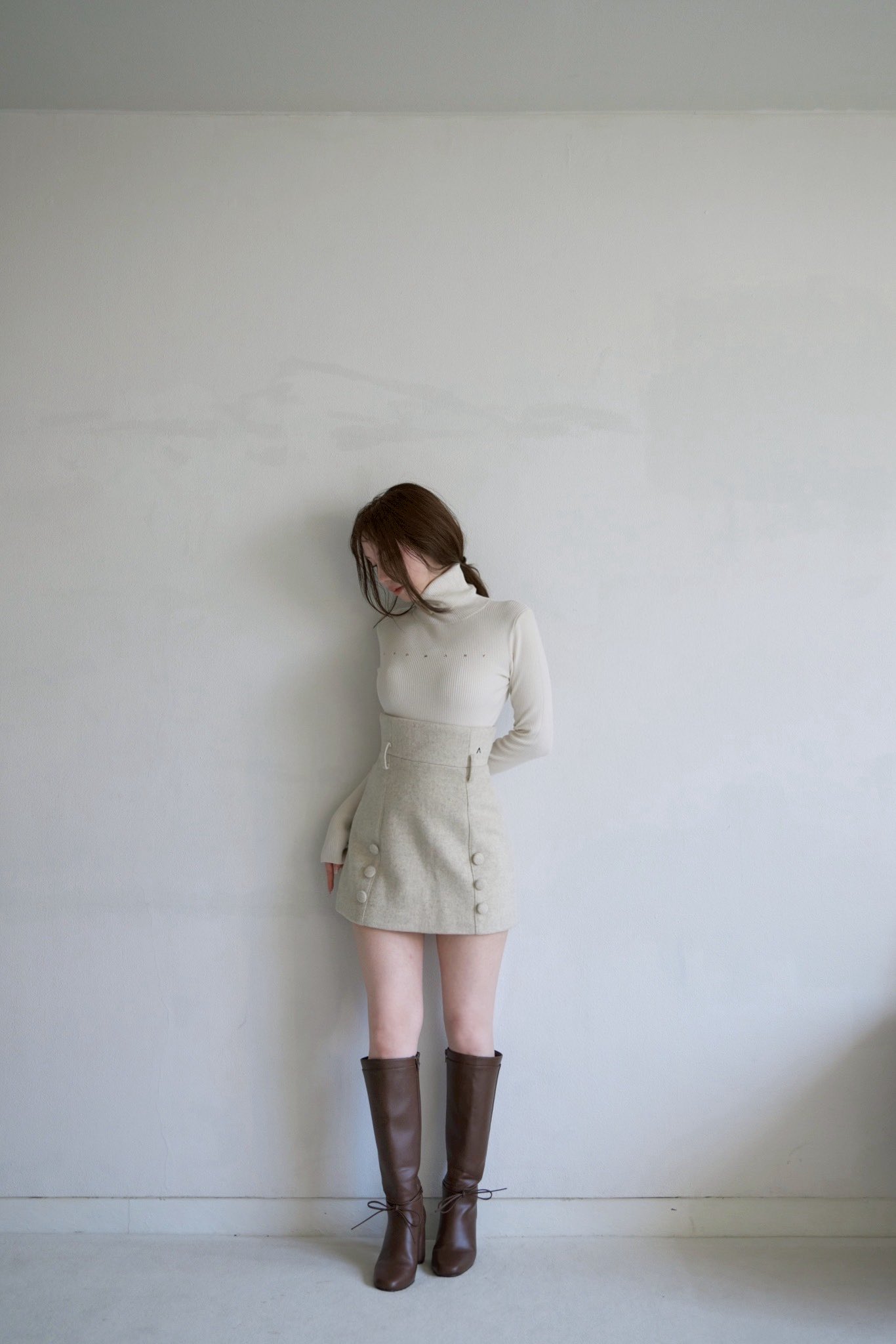 Blair high waist skirt beige Mサイズ Blair high waist skirt beige Mサイズ | タイトスカート