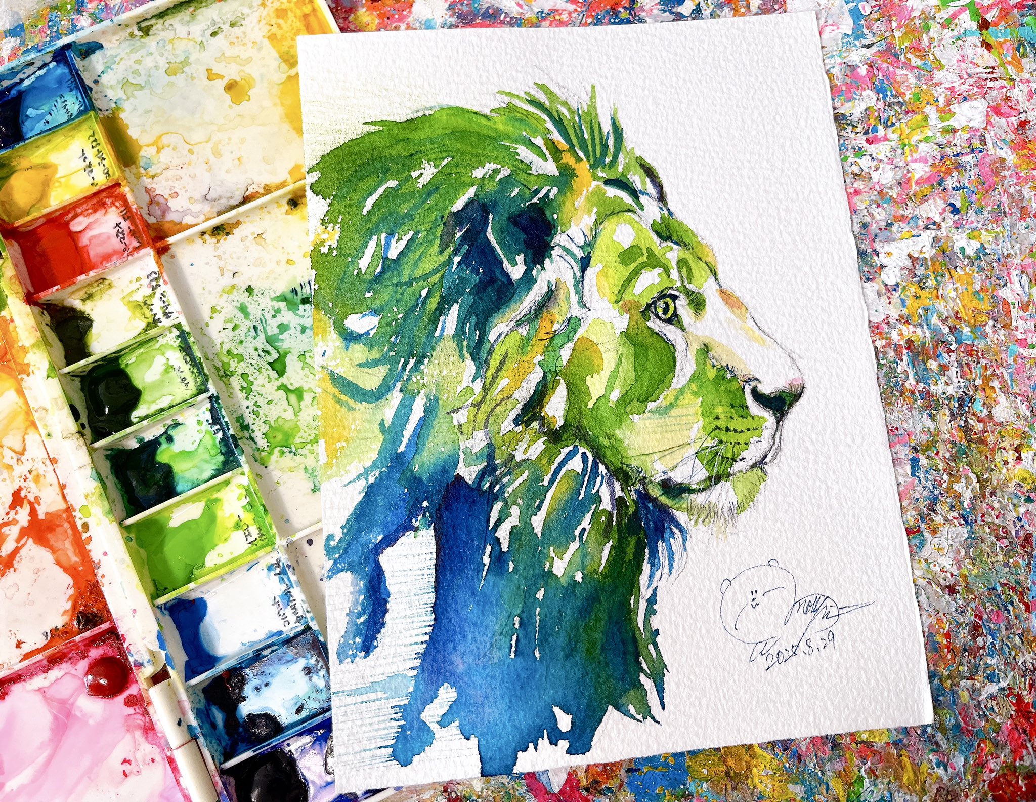 原画 ドローイング メスライオン #24 原画 ドローイング メスライオン #24 イラスト アート