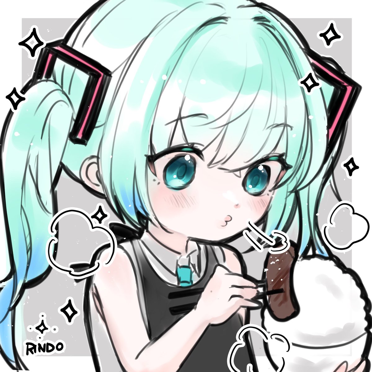 rindo2323's tweet photo. 焼肉ふーふーミクち

#rkgk 
#焼き肉の日 
#初音ミク 
#HatsuneMiku https://t.co/UcpOeBU2XC