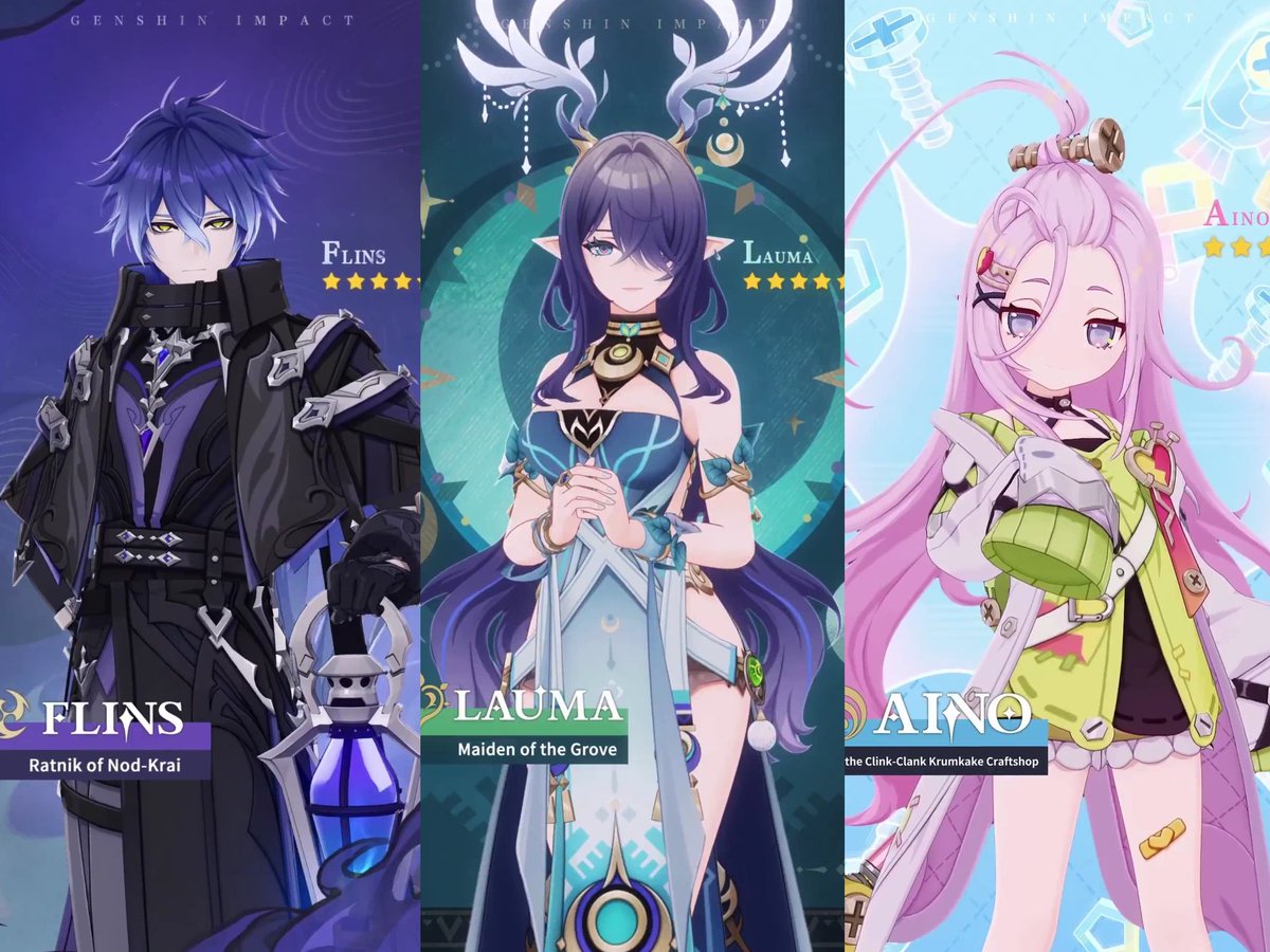 Flins, Lauma &amp; Aino

#GenshinImpact