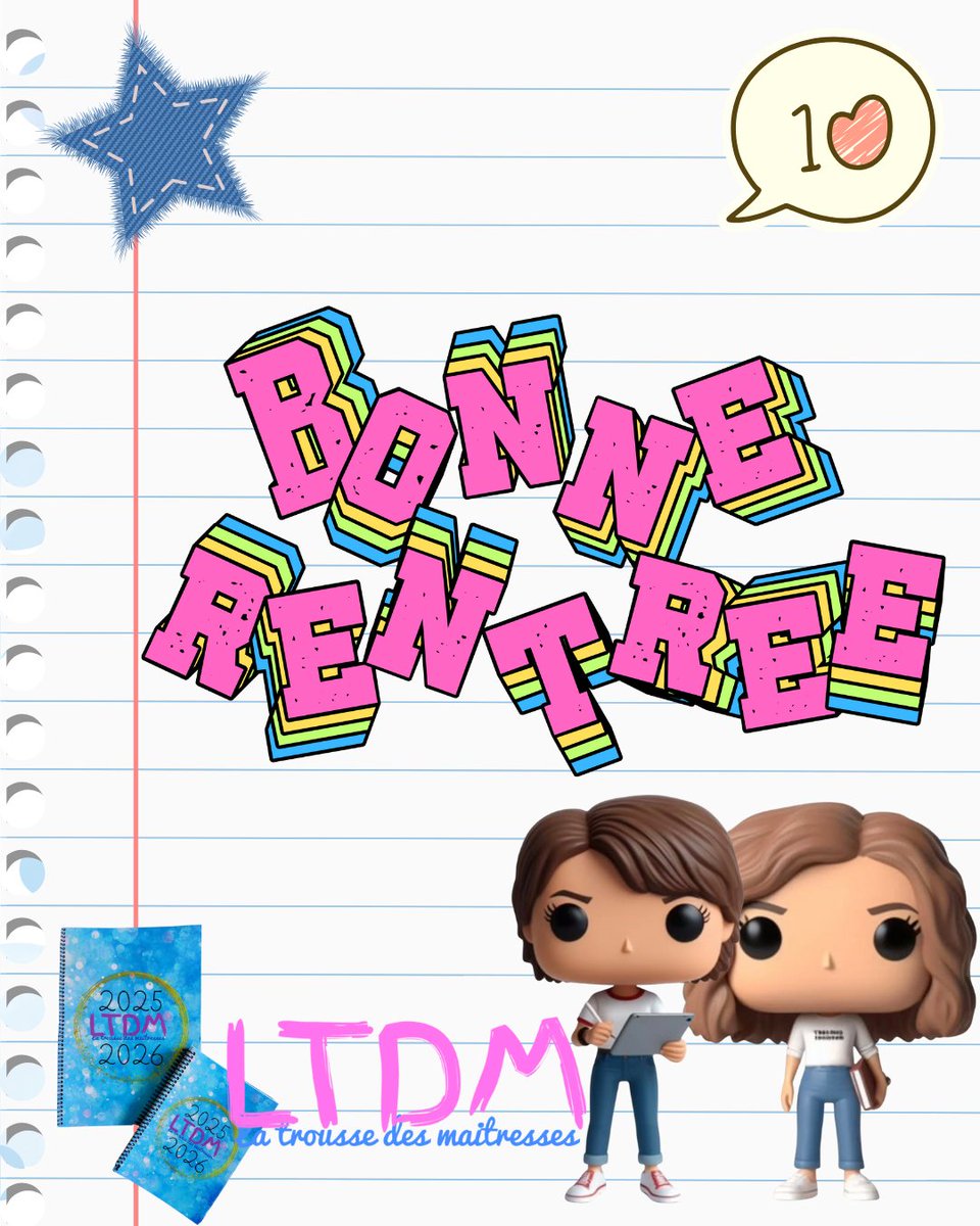 Nous vous souhaitons une belle rentrée avec vos collègues. Pensez à prendre votre agenda pour noter vos premiers rendez-vous, prendre des notes... latroussedesmaitresses.com/2025/05/l-agen… 

#TeamPE #Rentrée