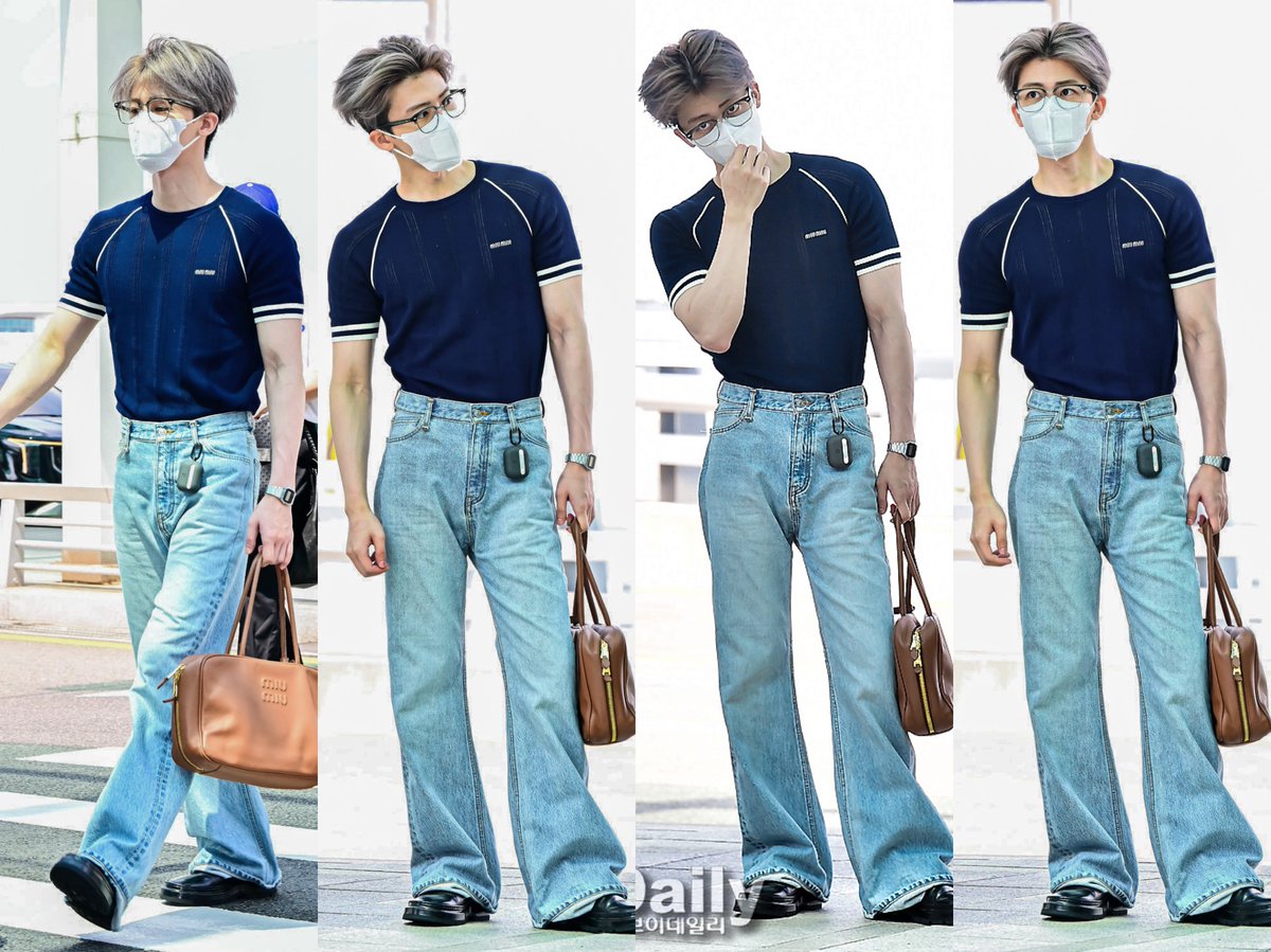 ลุคแจมินวันนี้ นี่ให้เลยทั้งใจ ชอบแจมินกับสีกรมท่าสุดๆ พอเลือกเป็นเสื้อที่เข้ากับหุ่นคือโคตรส่งคนอะ แล้วเลือกกระเป๋าถูกต้องเลย i ♥️ miumiu jaemin