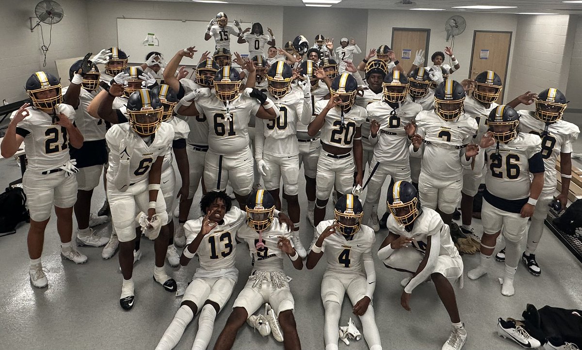 Coach P Matthews (@coach_pmatt) on Twitter photo Freeman Golden Eagles came out the gate like they owned it—fast, physical, and fearless. First dub of the season locked in. Golden Eagles ain’t just flying… they’re hunting. 27 - 2 Golden Eagles
Wings Up 🦅💯
<a href="/CoachRyanTatum/">Ryan Tatum</a> <a href="/CoachMattRhodes/">Coach Rhodes</a> <a href="/fhsgoldfootball/">Freeman High School Football</a> <a href="/fhsgoldsports/">Freeman High School Athletics</a> Freeman Golden Eagles came out the gate like they owned it—fast, physical, and fearless. First dub of the season locked in. Golden Eagles ain’t just flying… they’re hunting. 27 - 2 Golden Eagles
Wings Up 🦅💯
<a href="/CoachRyanTatum/">Ryan Tatum</a> <a href="/CoachMattRhodes/">Coach Rhodes</a> <a href="/fhsgoldfootball/">Freeman High School Football</a> <a href="/fhsgoldsports/">Freeman High School Athletics</a>