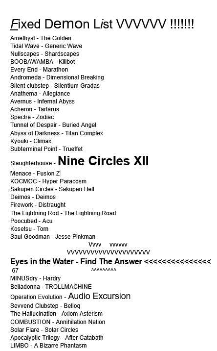 AbsoluteCynX3's tweet photo. we fixed it VVVVVVV
#demonlist #egglaying https://t.co/4eooCX7Btj