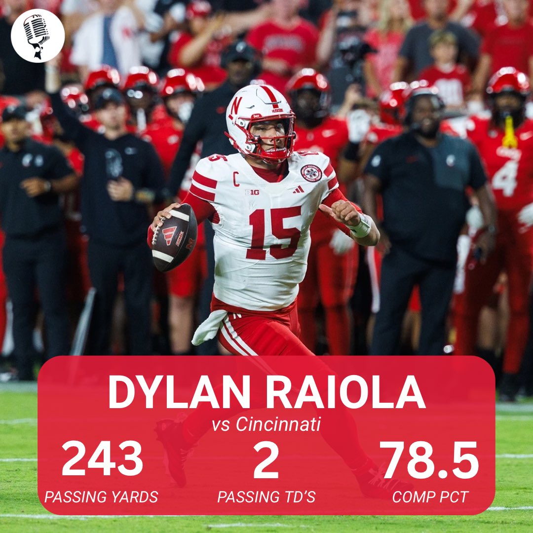 The Crowded Booth (@thecrowdedbooth) on Twitter photo Nebraska QB Dylan Raiola found a way to lead his team to a close win over Cincinnati!
(📸<a href="/Huskers/">Nebraska Huskers</a>) Nebraska QB Dylan Raiola found a way to lead his team to a close win over Cincinnati!
(📸<a href="/Huskers/">Nebraska Huskers</a>)