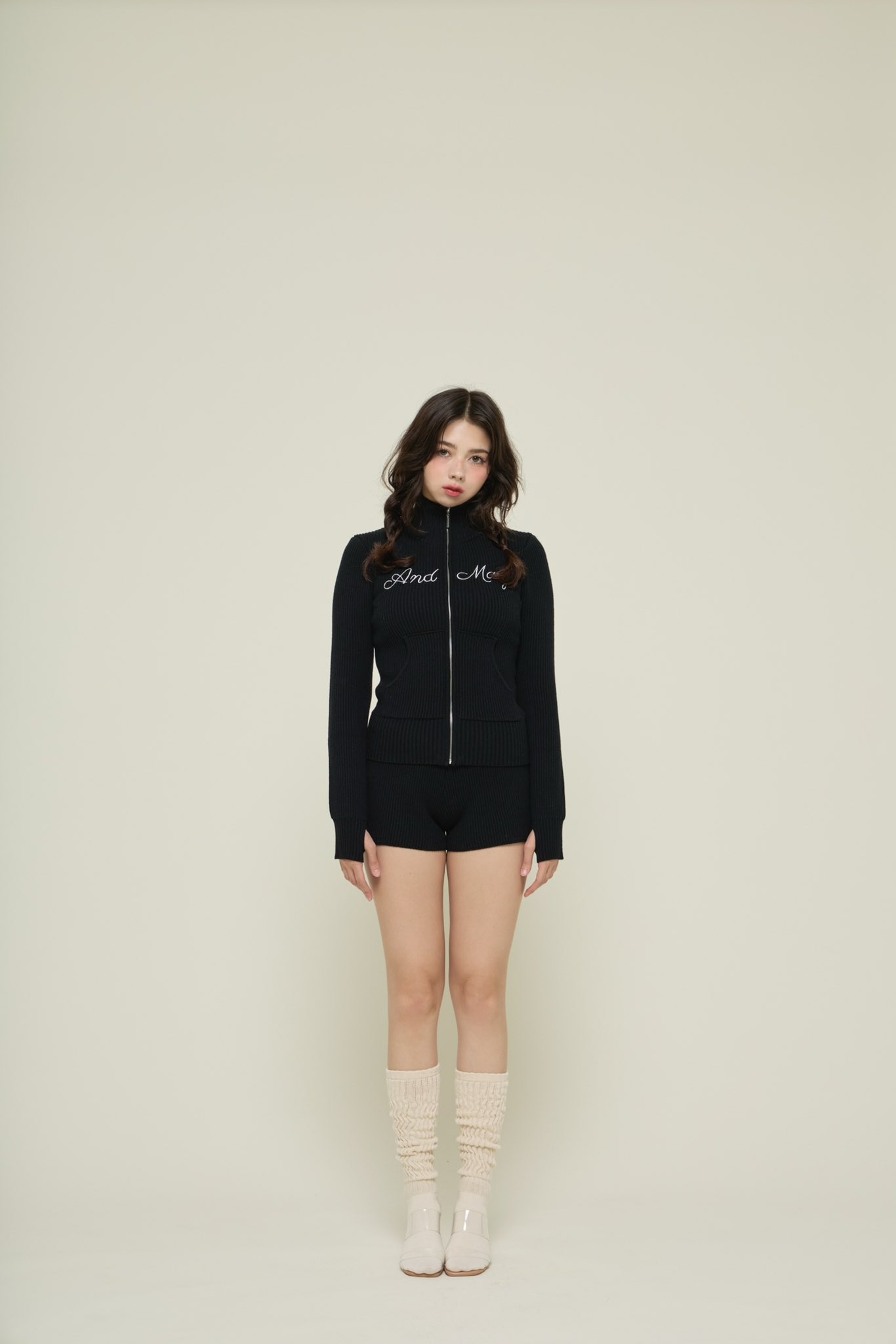 スカート Mary logo fleece skirt F ANDMARY】Mary logo fleece skirt