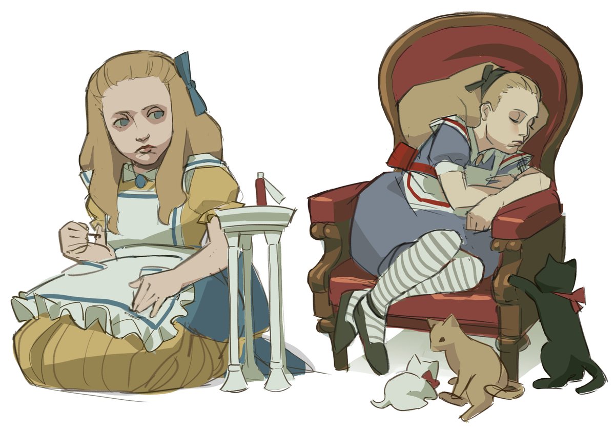 Alice doodles