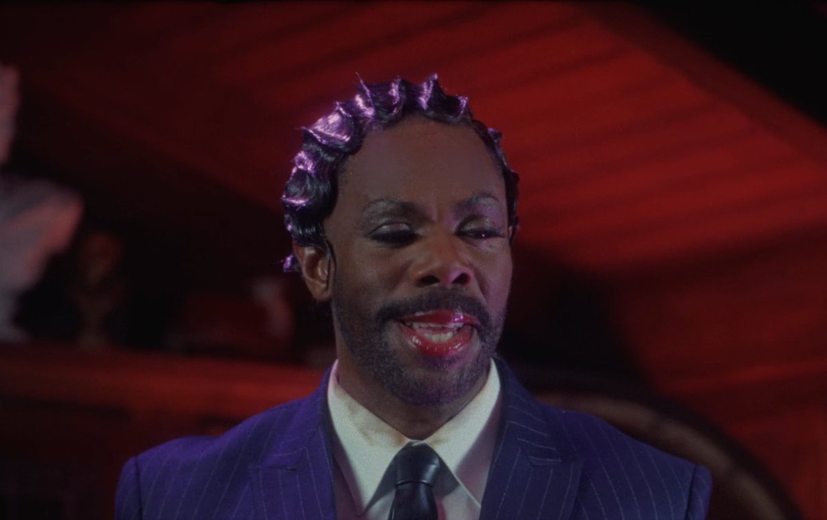 americanreqiuem's tweet photo. colman domingo channeling his inner tim curry from the rocky horror picture show in the tears music video. im obsessed.. https://t.co/mCT5g8y5ZV