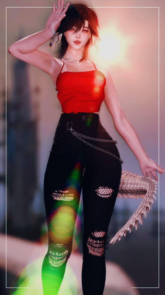 As I look through my screenshot of gposes, I want to show a gpose that I did of my bestfriend. She passed away 2 months ago and I want to honour her -her name is Lyra. 

She has a lot of chaotic energy and knows when to light up the room. I miss her so much 💔